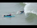 Surf lesson gone wrong surfing school students get slammed by waves