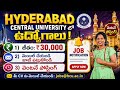 Hyderabad University recruitment 2026| Hcu notification 2026|jobs in Hyderabad 