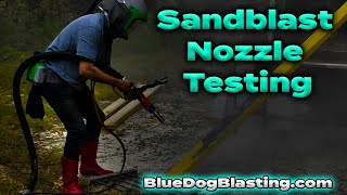 Sandblast Nozzle Testing - Long Venturi vs Double Venturi - Get Out There & Blast!