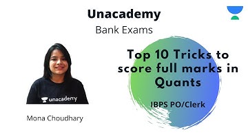 IBPS PO/Clerk | Top 10 Tricks to score full marks in Quants | Mona Choudhary