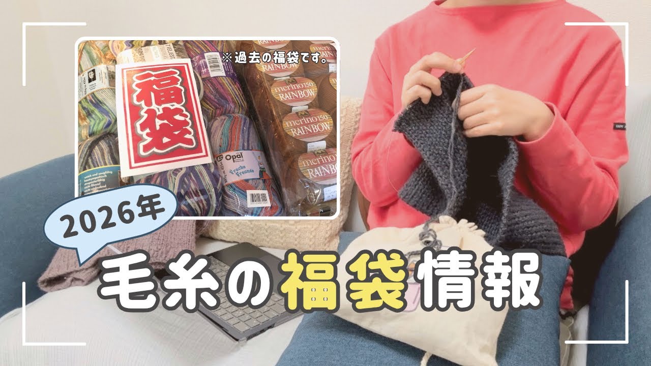【編み物】2026年毛糸の福袋情報&予測🧶過去の購入品や失敗エピソードも紹介！