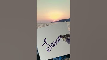 Sarang name signature#handwritingpractice @The_pearl_calligraphy