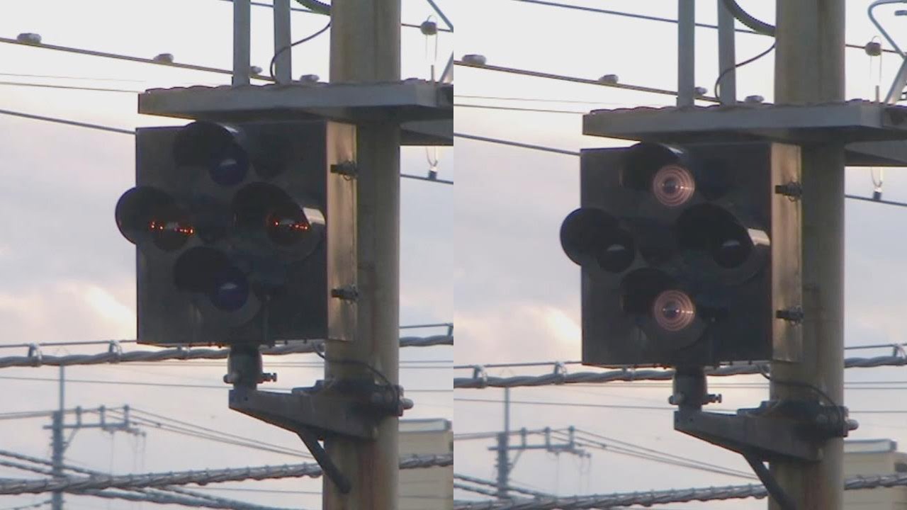 黒磯駅】地上切換設備 架線電源識別標識 - YouTube