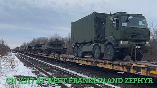 (Military Train) CN X317 with CREX 3942 and 3053 with Military Equipment at West Franklin and Zephyr