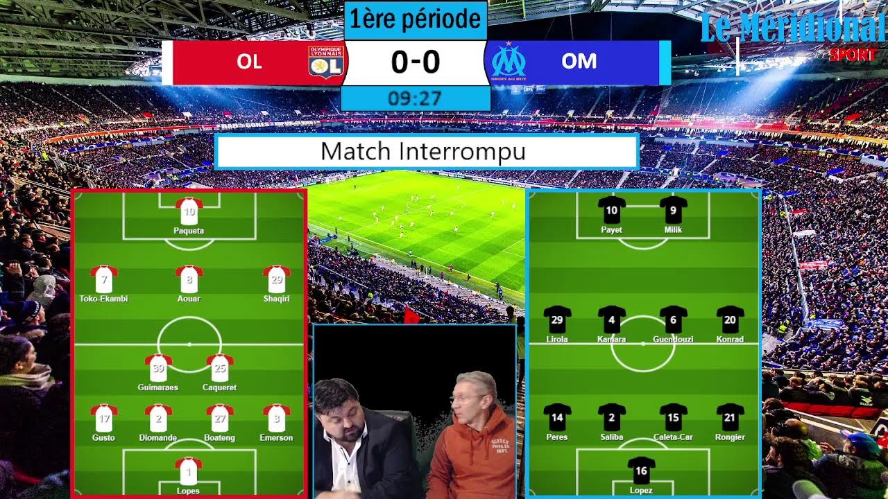 OL-OM : Le live commenté du Méridional