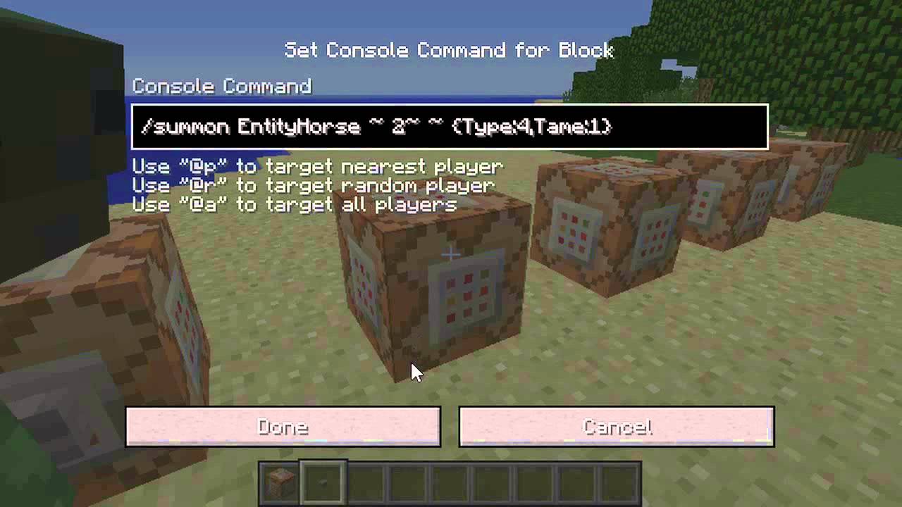 minecraft commands