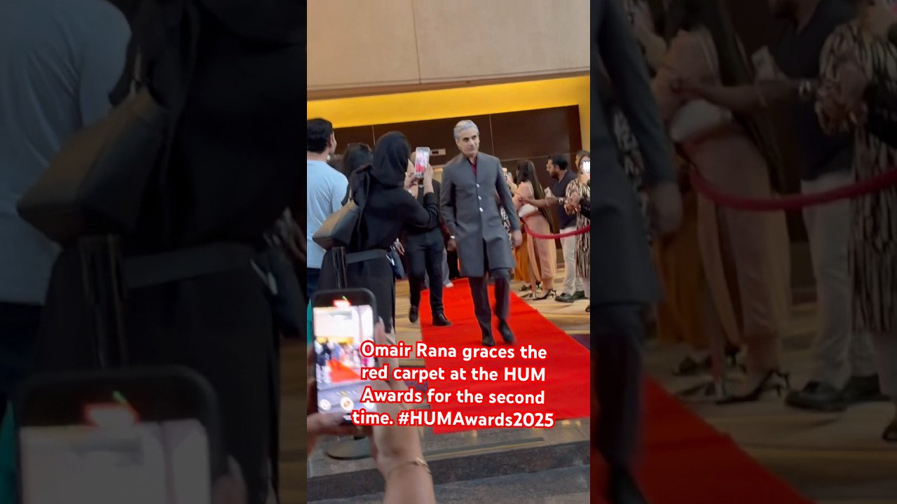 Omair Rana serving looks on the HUM Awards red carpet in Houston 