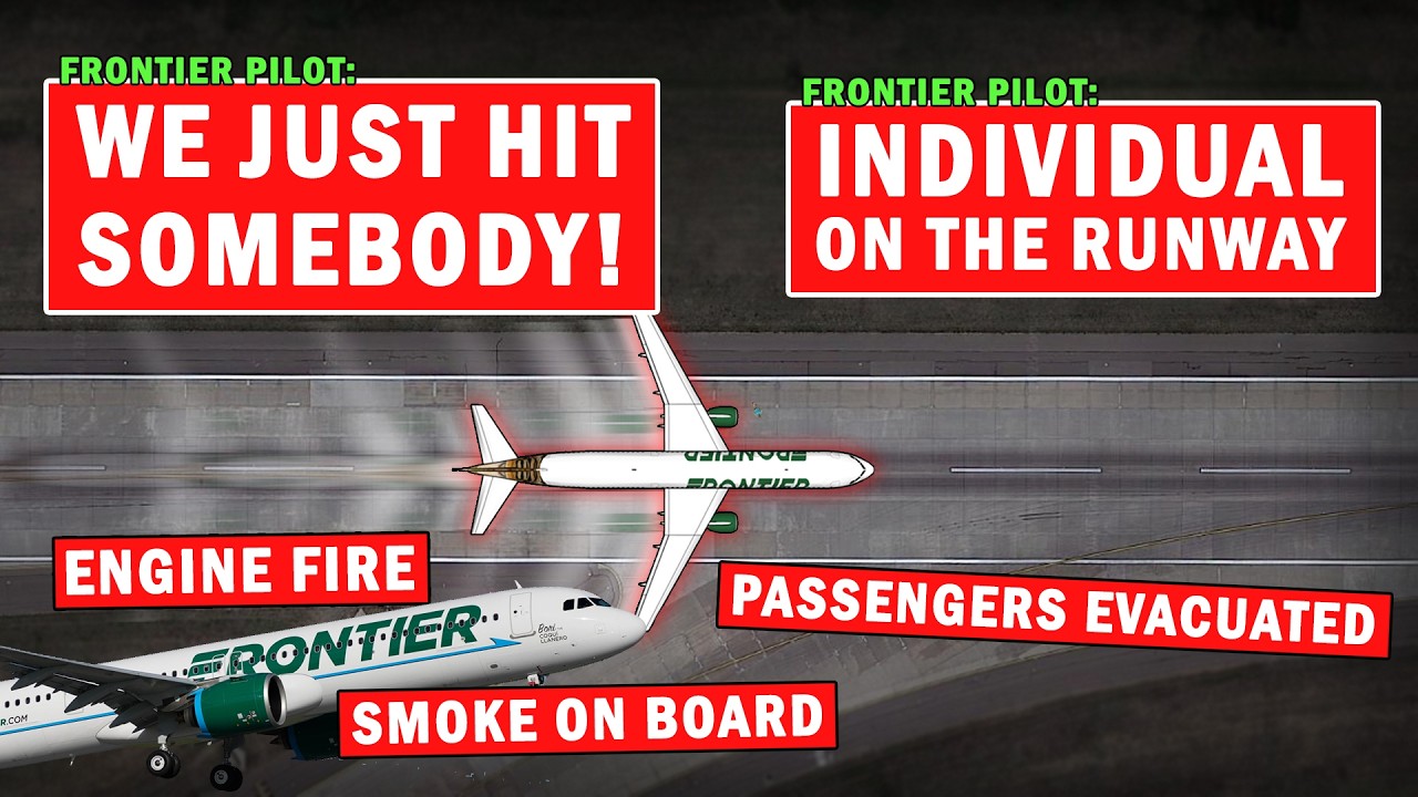 Frontier plane hits, kills person on runway during takeoff at Denver airport