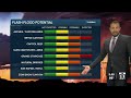 Rain continues - Monday night forecast