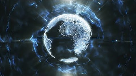 Technological Spinning Earth in Space Loop | Motion Graphics - Videohive template