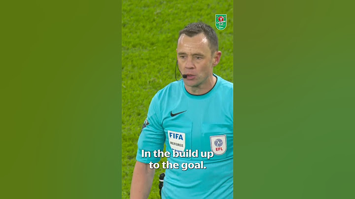 A first for VAR in English Football! 🎙️ #efl #carabaocup #VAR #Liverpool #tottenham