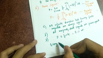 Introduction to Energy and Power Signals