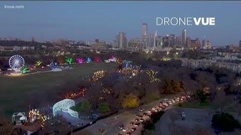 DRONEVUE: Austin Trail of Lights opening night