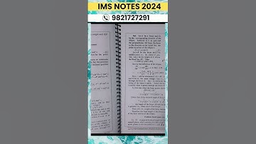Ims notes 2024 ! mathematics optional #imsnotes #maths #upscpreparation