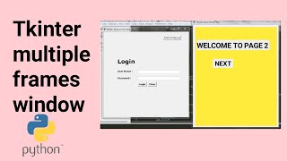 Create Multiple Window Frames with Tkinter - Python