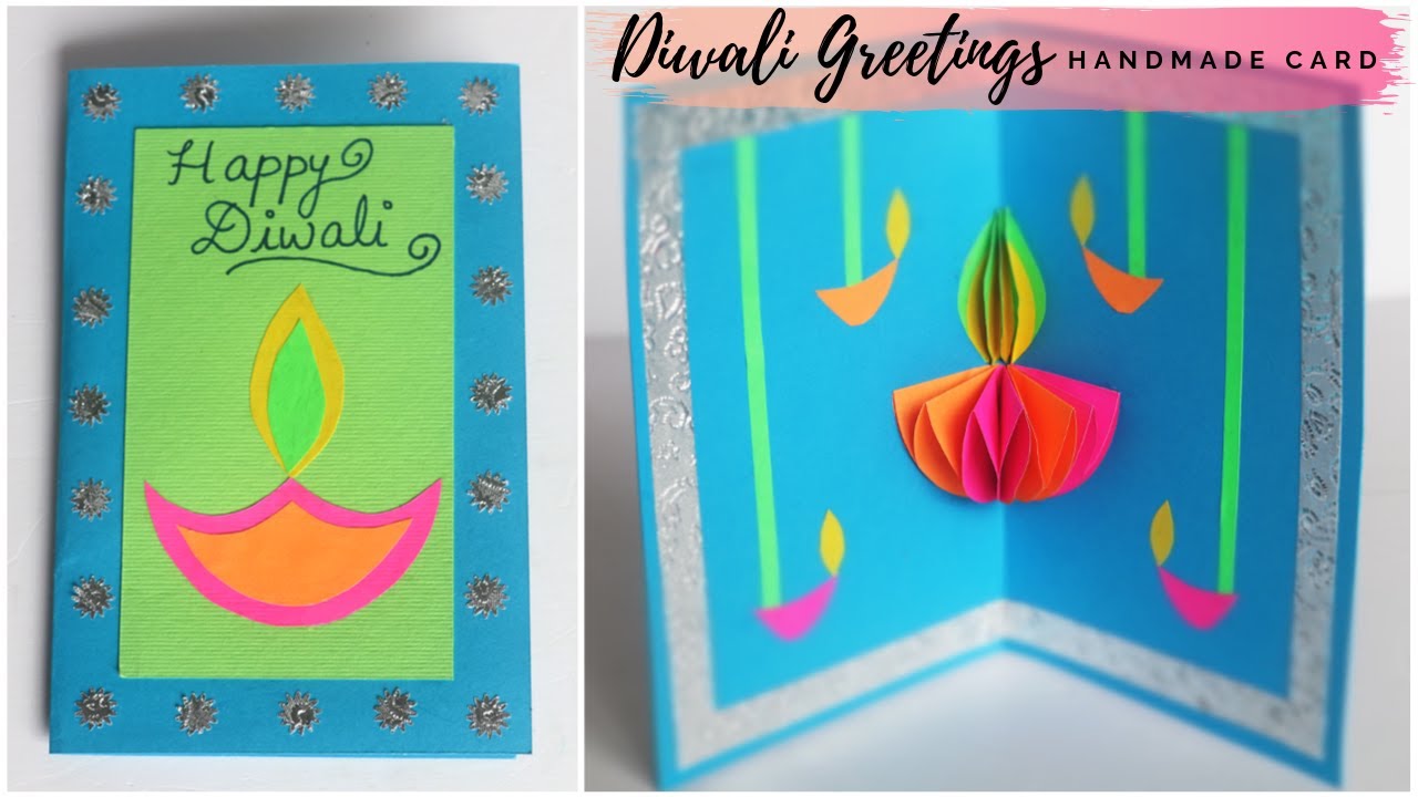 Diwali Greeting Card | Pop Up Card | Happy Diwali Card Making ...