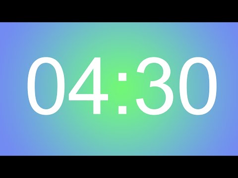 4 Minute 30 Second Timer With Alarm - Alarmlı 4 Dakika 30 Saniye Zamanlayıcı