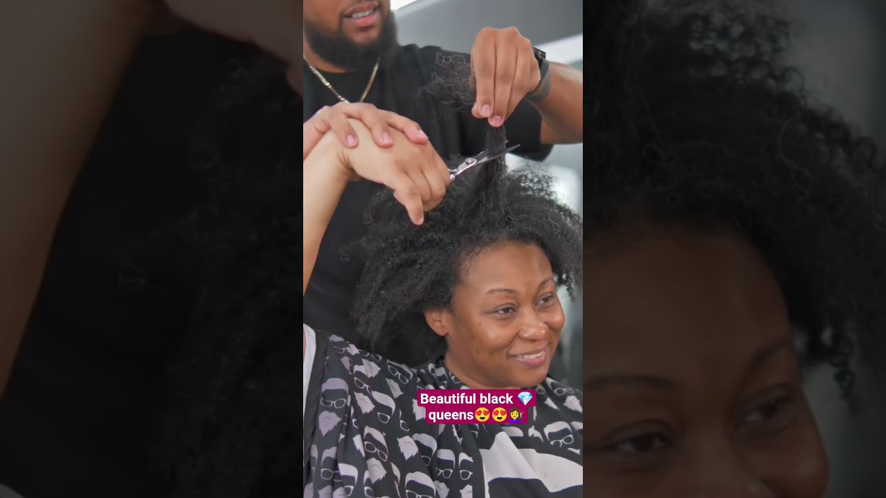 Beautiful black 💎👑#haircut #hairstyle #hairtransformation