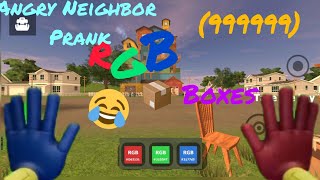 Angry Neighbor (99999999) RGB Cubes Funny Prank Gameplay 😂😂🤣🤣😅 screenshot 5