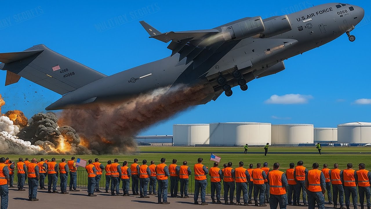 USAF C-17 Emergency Takeoff | All-Female Pilot Crew Deployed to Middle East