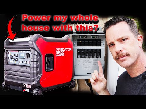 Powering a whole house with a Small 3500 Generator?- Transfer Switch