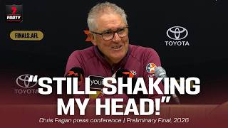 Chris Fagan's instant reaction after THAT finish | Press Conference, Preliminary Final, 2026