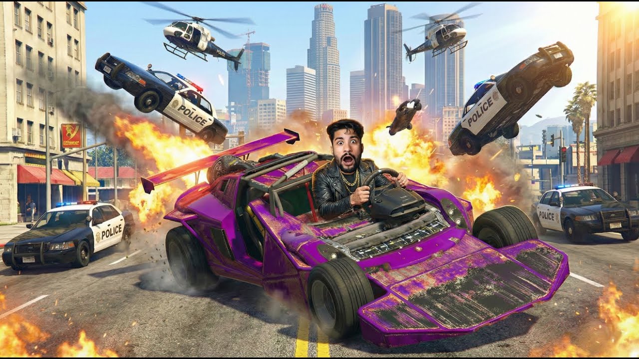 GTA 5 LIVE | 5-Star Wanted Level Until I Get Caught🚨