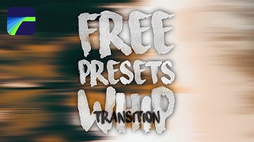 FREE Lumafusion WHIP Transition Preset - And how to install