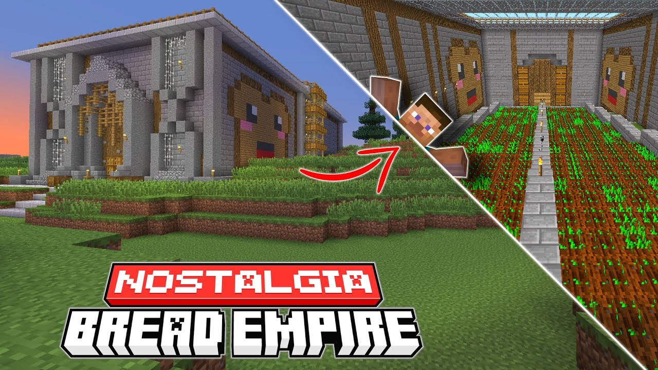 Alpha Inspired BREAD FARM: Nostalgic Minecraft World. - YouTube