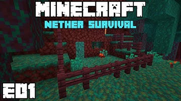 NETHER HOUSE! - Minecraft Nether Survival 1.16 - E01