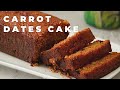 Moist carrot  dates cake  cake recipes