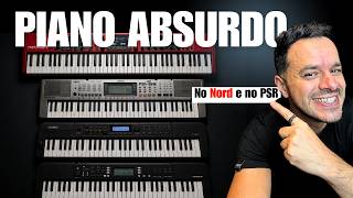 Parece um piano real… Mas é um PSR de 500 reais | Pianoteq 9