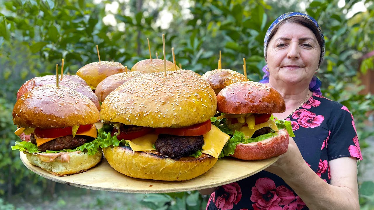 Ready go to ... https://youtu.be/JODQk4Z8bPgGrandma [ The Secret to Homemade Burger More Better Than Fast Food - Few know this]