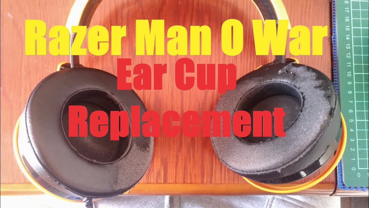 How To Replace Razer Man O War Earcups Ebay with Review - YouTube