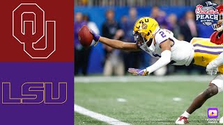 #4 Oklahoma vs #1 LSU | 2019 Chick-fil-A Peach Bowl Highlights | 12\/28\/19