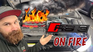 RS3 caught fire while driving ,diagnostic for 50£ reveals why it happened & how much the repair cost by VAG Technic 43,296 views 6 months ago 16 minutes