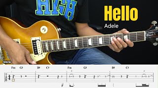 Download Lagu Hello - Adele - Guitar Instrumental Cover + Tab MP3