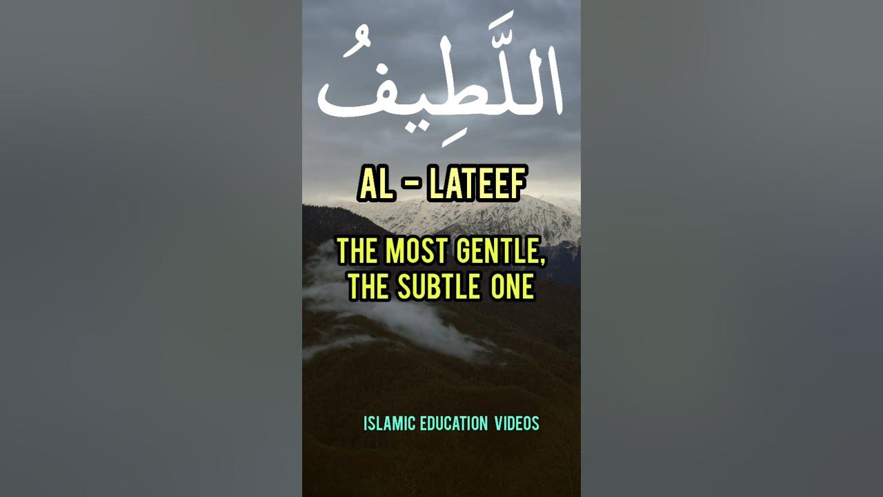99 names of Allah ❤Asma ul Husna Al Lateef #shorts