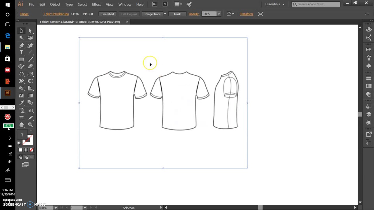 download shirt template illustrator