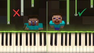 how to ACTUALLY play Wet Hands from Minecraft on the piano - easy beginner tutorial