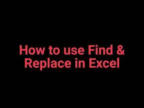 How to use Find & Replace in Excel | MS Excel tips