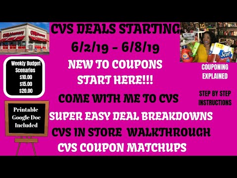 SIMPLE EASY NEW COUPONER CVS DEALS STARTING 6/2/19~CVS COUPON MATCHUPS IN STORE WALKTHROUGH~SO EASY