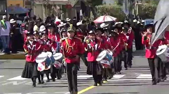 BANDA DEL COLEGIO INTERNACIONAL ELIM Y EL COLEGIO JOULE MIRAFLORES AREQUIPA DESFILE ESCOLAR (2016)