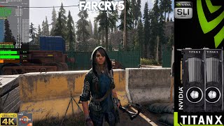 Far Cry 5 Ultra Settings 4K + HD Textures | TITAN XP SLI | Ryzen 9 3950X OC
