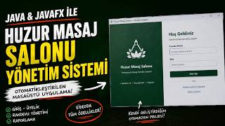 Java ve JavaFx ile Huzur Masaj Salonu Yönetim Sistemi