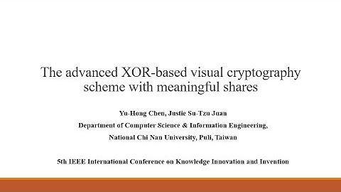 The advanced XOR-based (n, n) visual cryptography scheme with meaningful shares