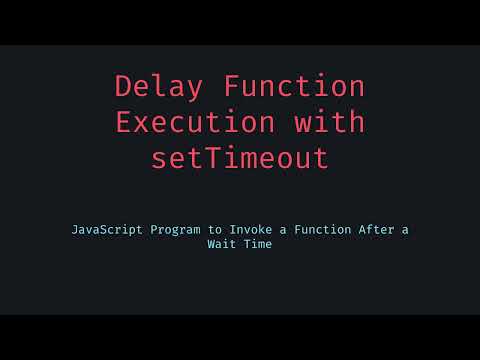 Delay Function Execution in JavaScript with setTimeout and Spread Syntax