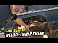 Replacing a BENT I-Beam on My ’68 F100! With a used set 