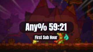 Dewdrop Dynasty Any% 59:21 (FWR, First sub Hour)