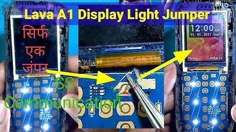 Lava A1 Display Light 🚨 Full Solution